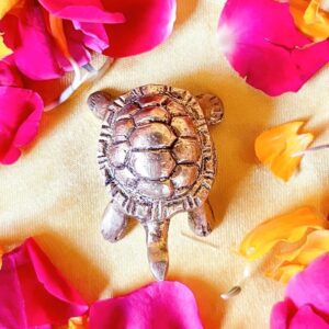 Laxmi Handicraft Brass Tortoise Decorative Showpiece, 2 cm, Miniature Brass Figurine