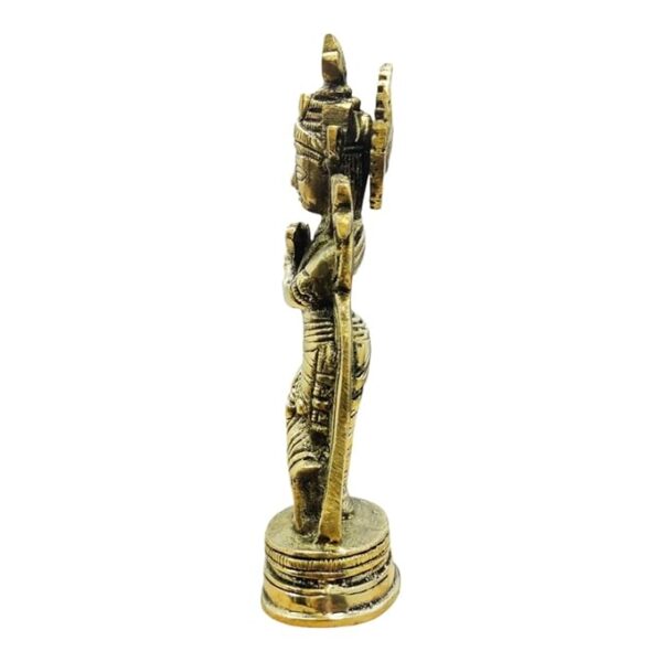 Laxmi Handicraft Brass Krishna Bhagwan Idol – Divine Murli Statue for Home Mandir Decor, Religious Lord Krishna Deity Gift – Perfect Marriage Gift - Image 4
