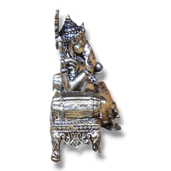 Laxmi Handicraft Ganesha Idol, Statue, Murti, Brass Idol Statue for Pooja Home Décor Gifts, Ganesh Diwali Decoration Items Pack of One - Image 4