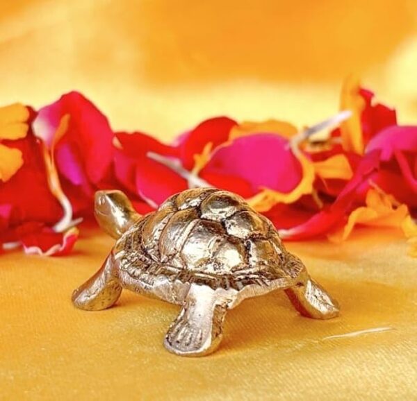 Laxmi Handicraft Brass Tortoise Decorative Showpiece, 2 cm, Miniature Brass Figurine - Image 6